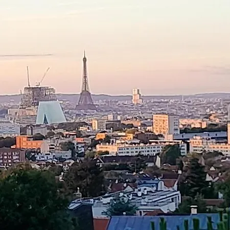 アパート Elegant Apt Avec Vue Tour Eiffel & Parking Prive Châtillon