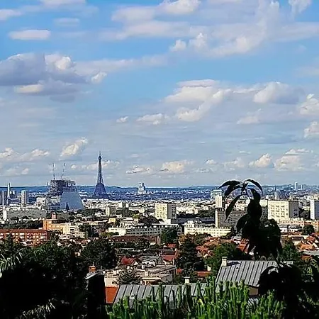 Elegant Apt Avec Vue Tour Eiffel & Parking Prive Châtillon