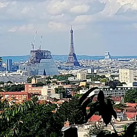 Elegant Apt Avec Vue Tour Eiffel & Parking Prive アパート